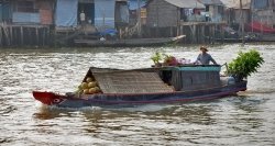 湄公河上的景色
